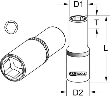 KS TOOLS Hylsyavainsarja, sytytystulppa 918.1390